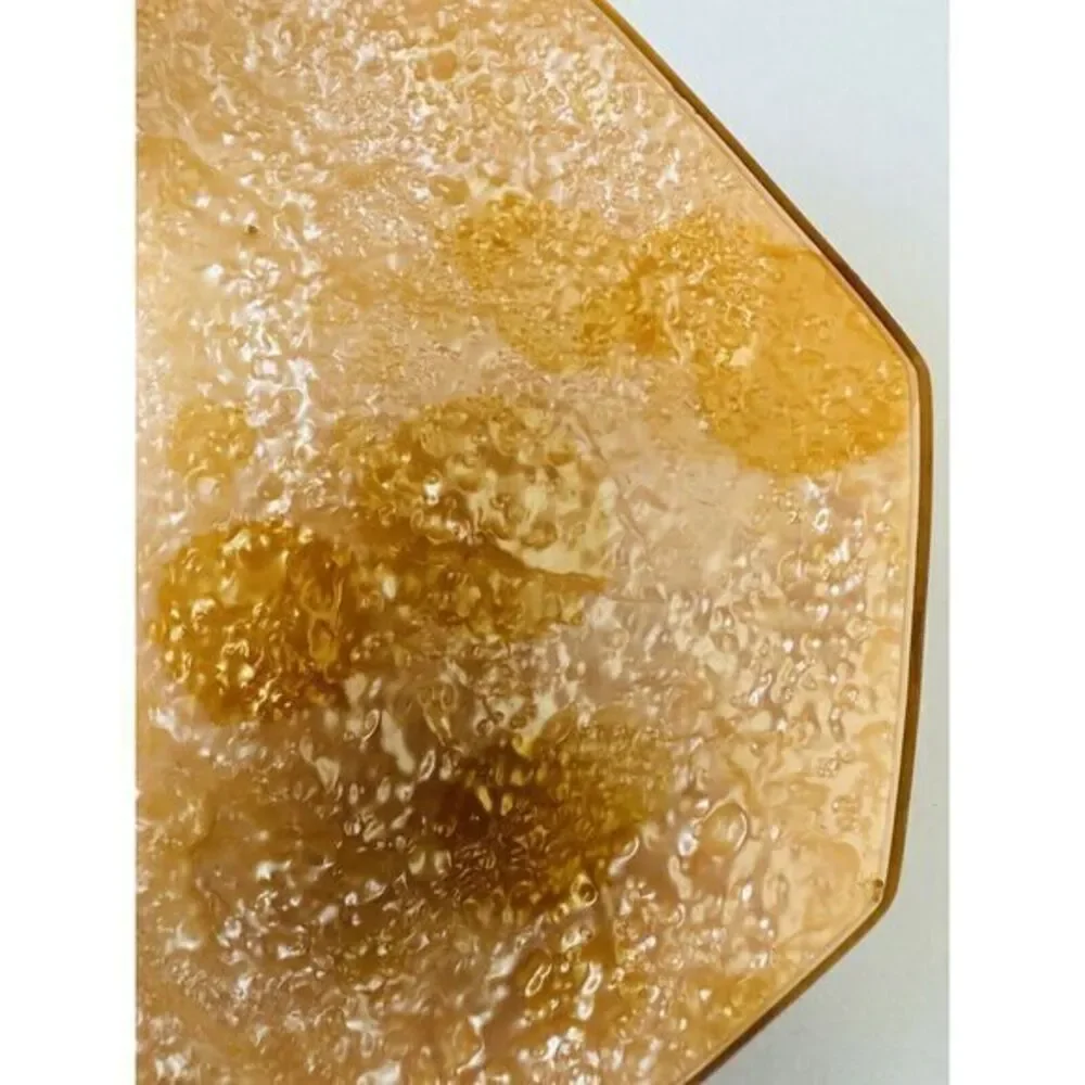 Vintage Art Deco Glass Powder Octagon Celluloid Lidded Jar La Parisienne France‎